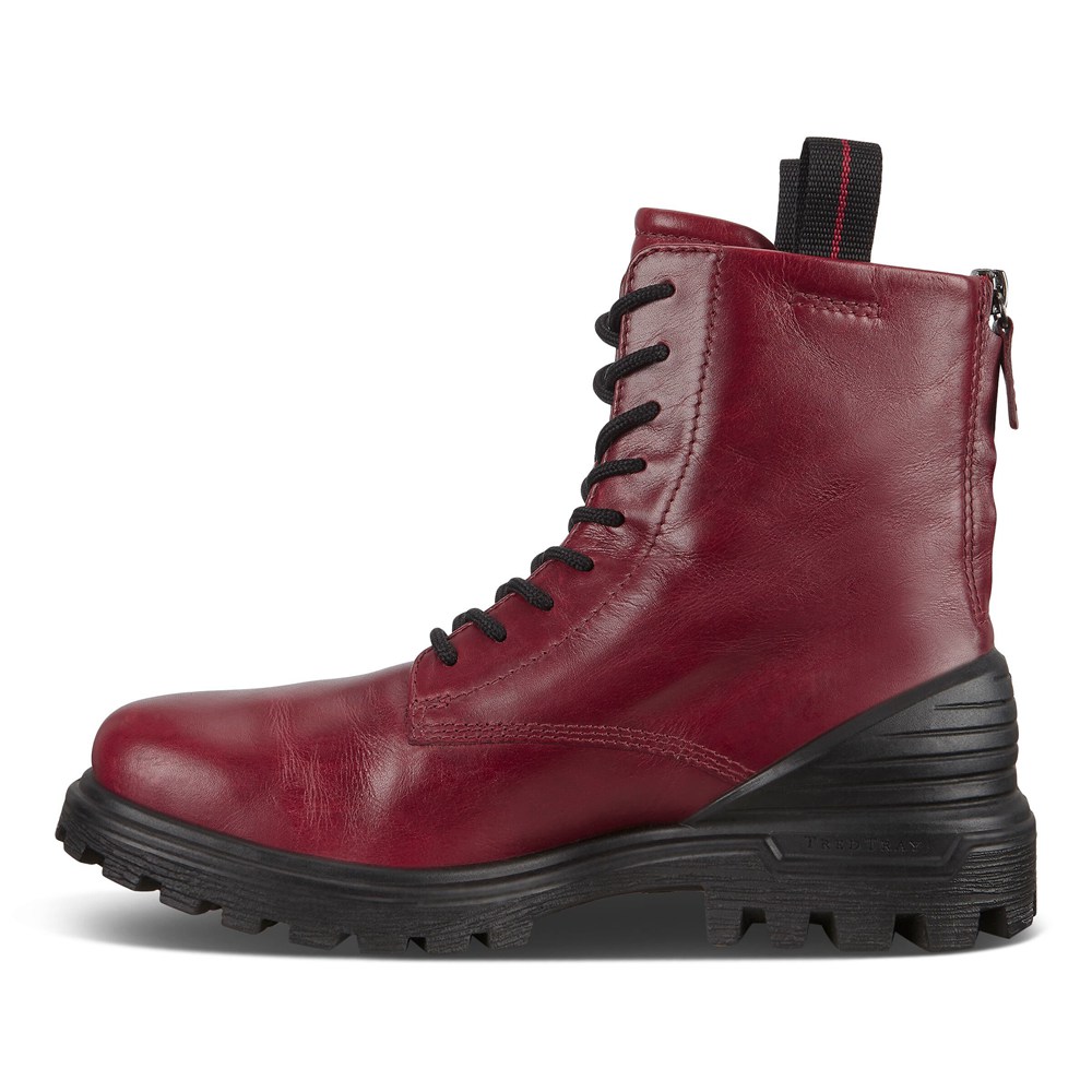 ECCO Womens Boots Burgundy - Tredtray - AKD-146850